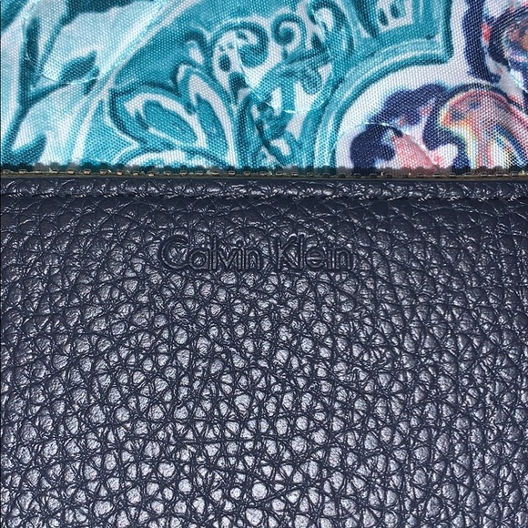 Navy and Yellow Calvin Klein Wallet - Picture 2 of 4